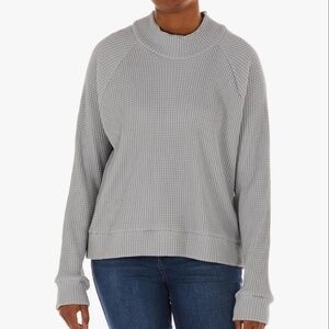 The North Face Gray Waffle Knit Top